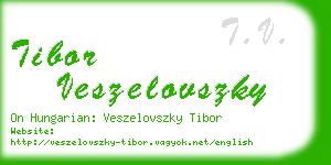 tibor veszelovszky business card